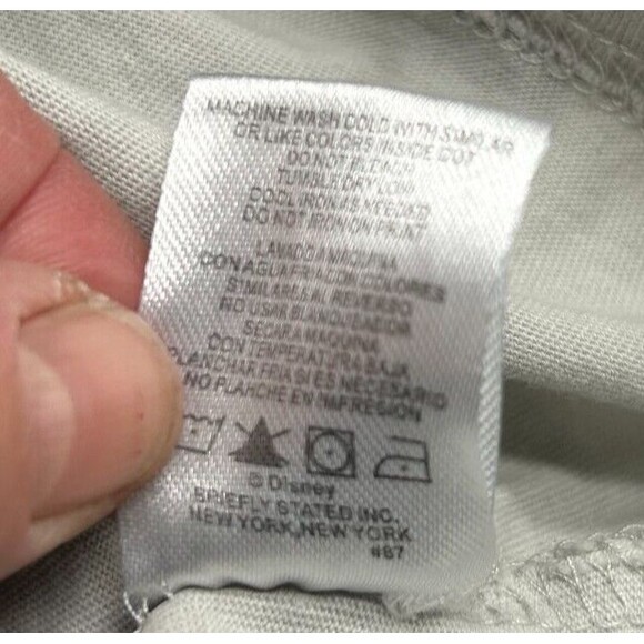 DISNEY Mickey Mouse Long-Sleeved Gray T-Shirt-Christmas Green/Red-Women's Sz M - Picture 8 of 9